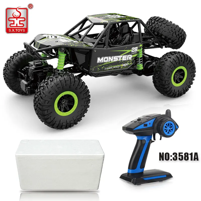 3581A Green 39cm Радиоуправляемая машина 4WD 2,4 GHz радиоуправляемые игрушки ралли скалолазание Снежный фут машина на дистанционном управлении модель внедорожника детская игрушка - Цвет: 3581A Green 39cm