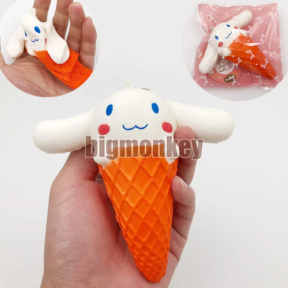 1 шт. Новый 12 см kawaii cinamoroll собака с большим ухом мороженое медленно поднимающийся