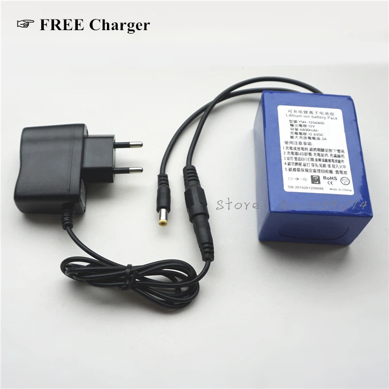 

Высокое качество 6800MAH литий-полимерный 12V литий-ионная аккумуляторная батарея с бесплатным зарядным устройством, 5V USB зарядное устройство и...