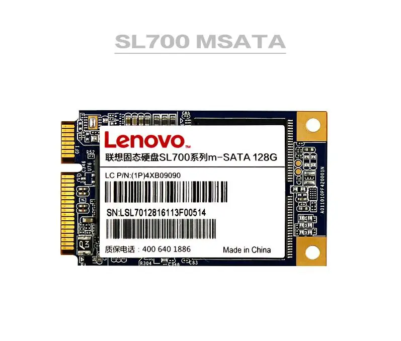 Оригинальный Lenovo SSD Внутренний твердотельный диск 256 ГБ 128 Гб жесткий SL700 M SATA для