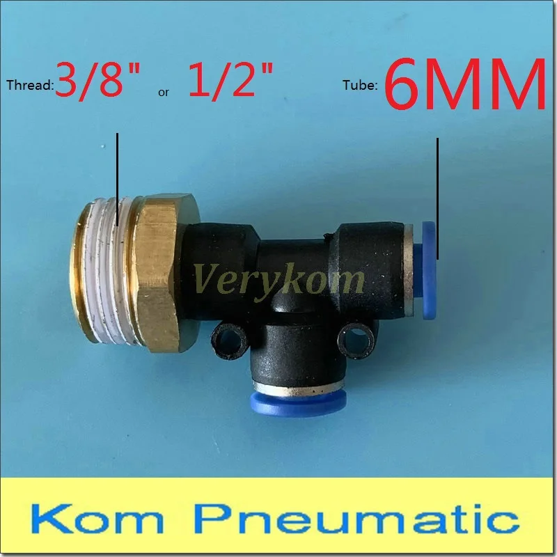 Пневматический Фиттинг PD 6 03 04 100 шт./лот мм|Фитинги для труб| |