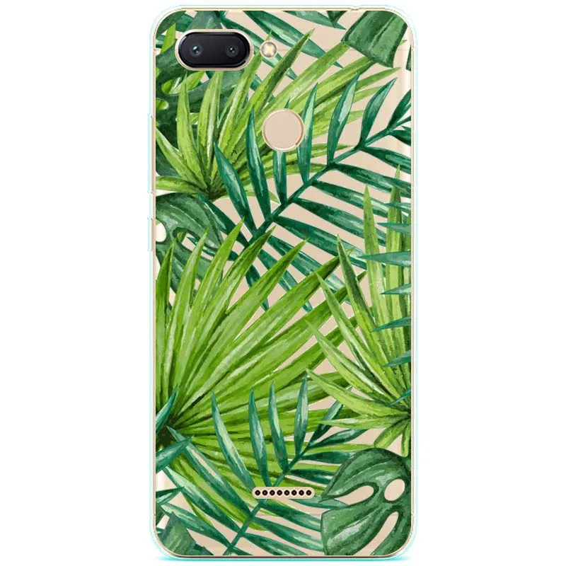 Case for Xiaomi redmi 6 Silicon Full flower Painting Soft TPU Back Cover xiaomi protect Phone bags |