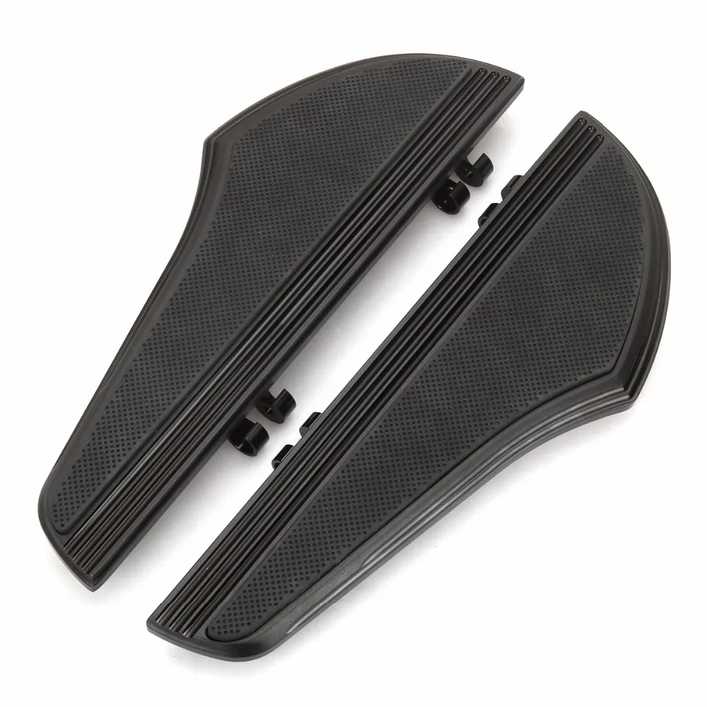 Комплект черных подножек для harley Touring FLHX FLHR FLHT driver floorboards FLTR road glide footboards softail