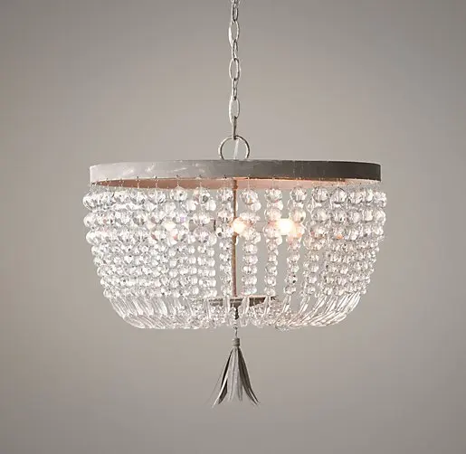 Французский Ретро принцесса комната люстра Хрустальная для спальни|crystal