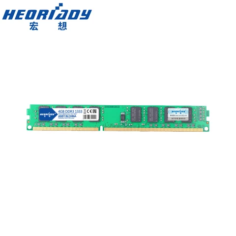 HEORIADY DDR3 4 ГБ Памяти 1333 МГц 240pin 1,5 В ОЗУ для настольного ПК dimm 775 разъем материнской платы ddr3 купить непосредственно в Китае