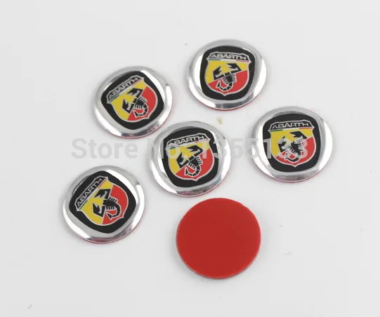 2 шт. 14 мм автомобиль ABARTH логотип ключ дистанционного управления эмблема значок стикер от Fiat Италия 124 125 500 695 OT2000