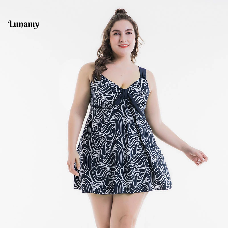 64-72/7XL-11XL размера плюс цельный купальник сиамский Стиль купальный костюм Женская пляжная одежда большой размер купальные костюмы с короткими штанами - Цвет: R9502-SLS