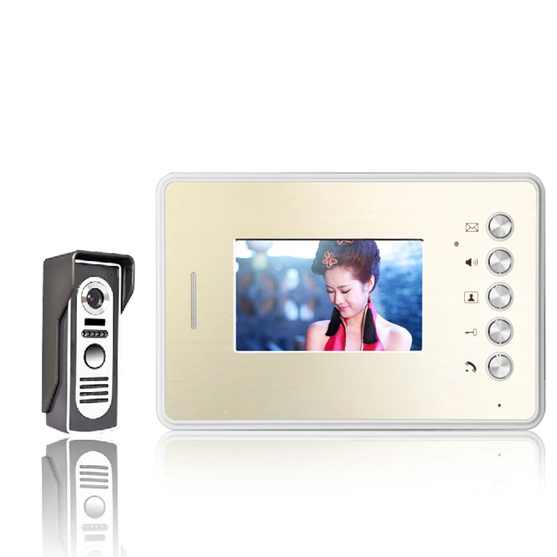 FREE SHIPPING 4.3 inch LCD Color Video door phone Intercom System Weatherproof Night Vision Camera Home Security | Безопасность и