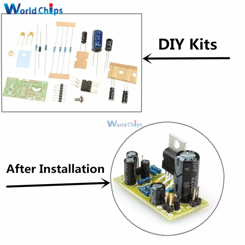 TDA2030A электронный Аудио Усилитель мощности доска Моно 18 Вт DC 9-24 В DIY Kit