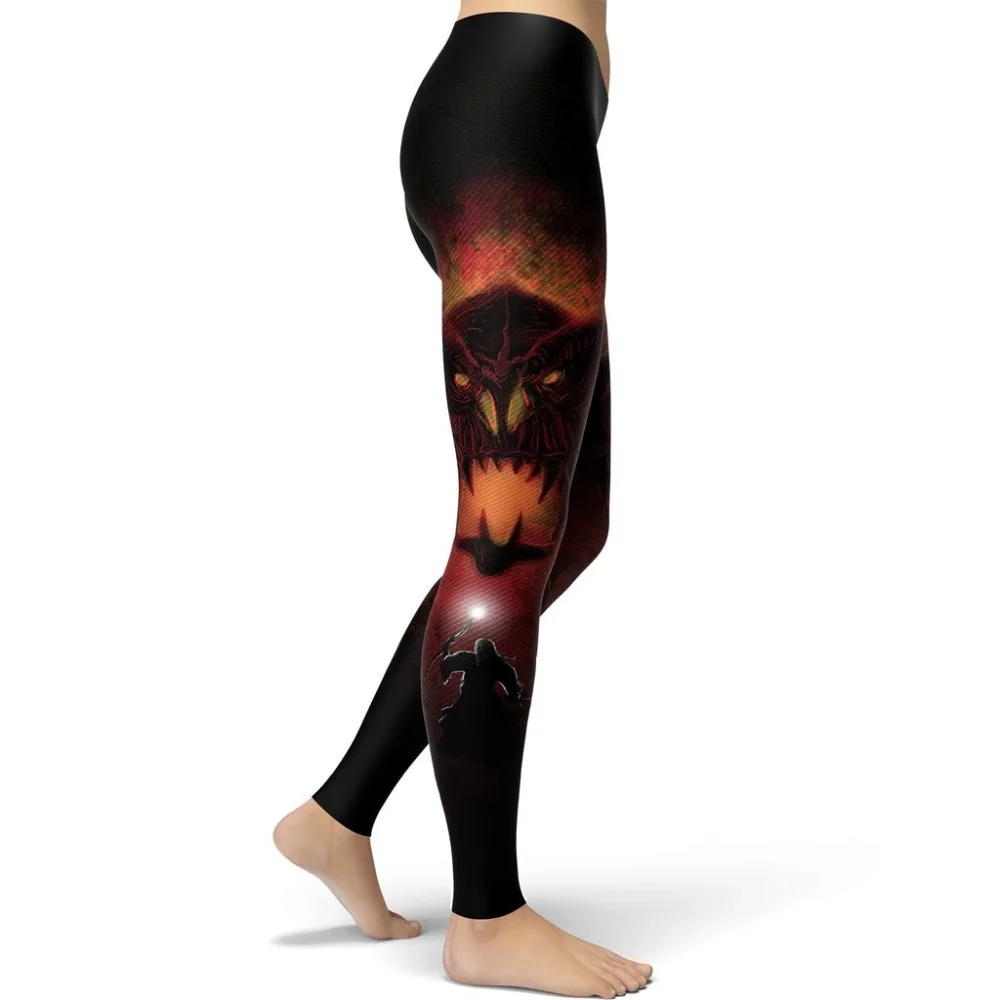 2019 Новые Супер натуральные женские леггинсы демон охотники Леггинсы с принтом