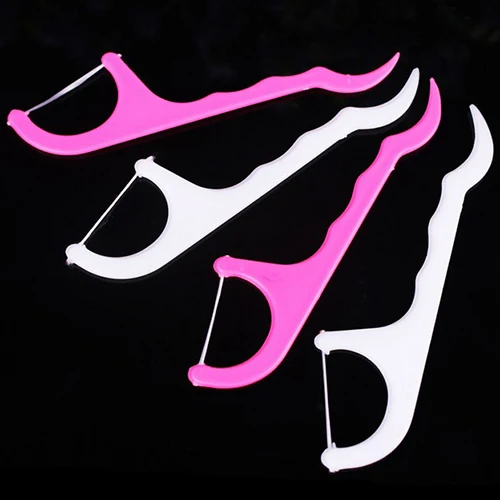 Пластиковые одноразовые зубные нити для чистки зубов 25 шт. нить ухода за