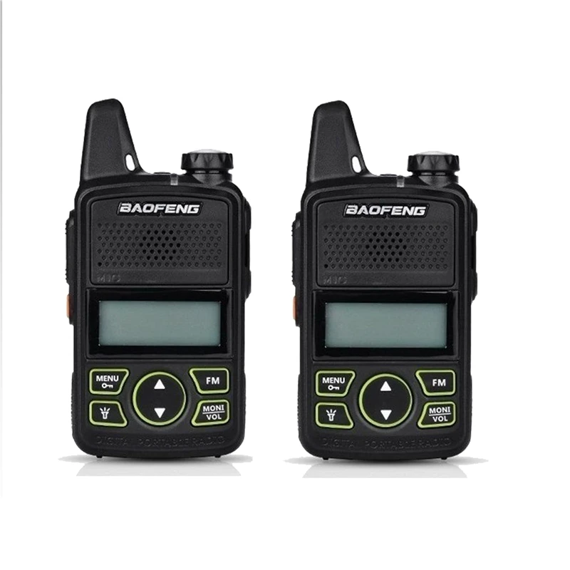 Портативная рация BaoFeng 2 шт. двухсторонняя мини UHF 400 470 МГц 20 каналов FM радио