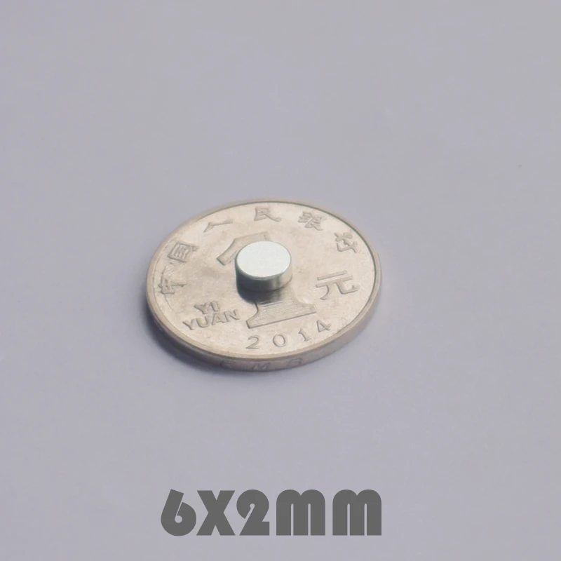 100/200/500 шт 6x2 мм Неодимовый Магнит Сильные круглые магниты N35 диск 6*2 поисковый