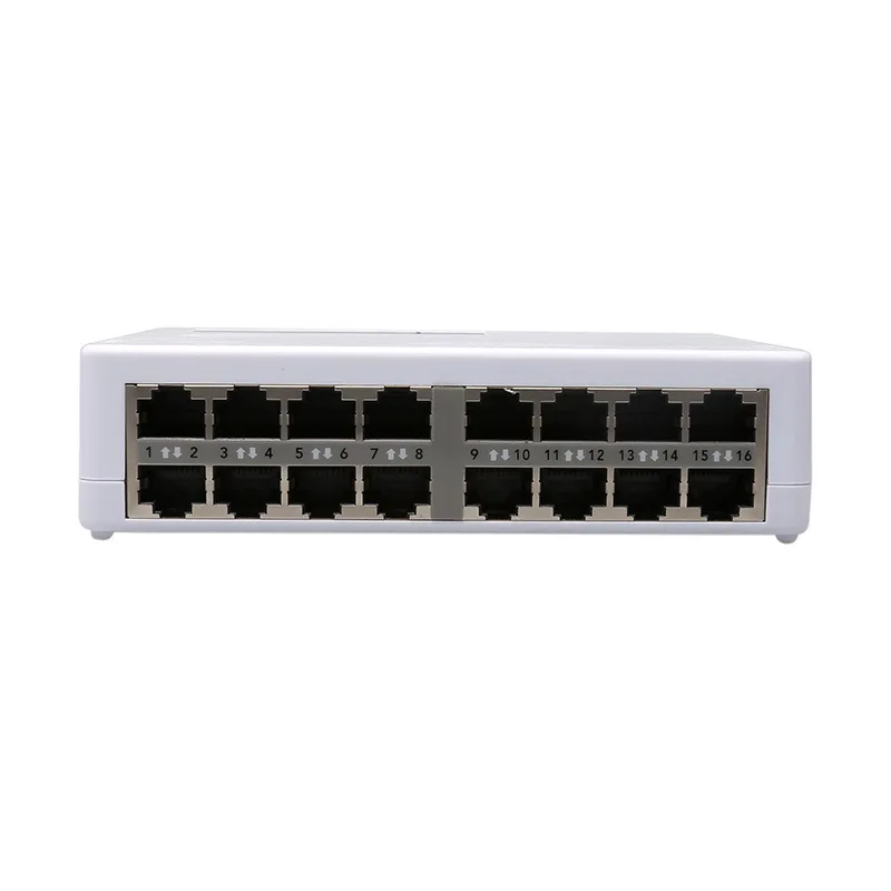 16 портов Fast Ethernet LAN RJ45 Vlan сетевой коммутатор концентратор настольный ПК сетевые