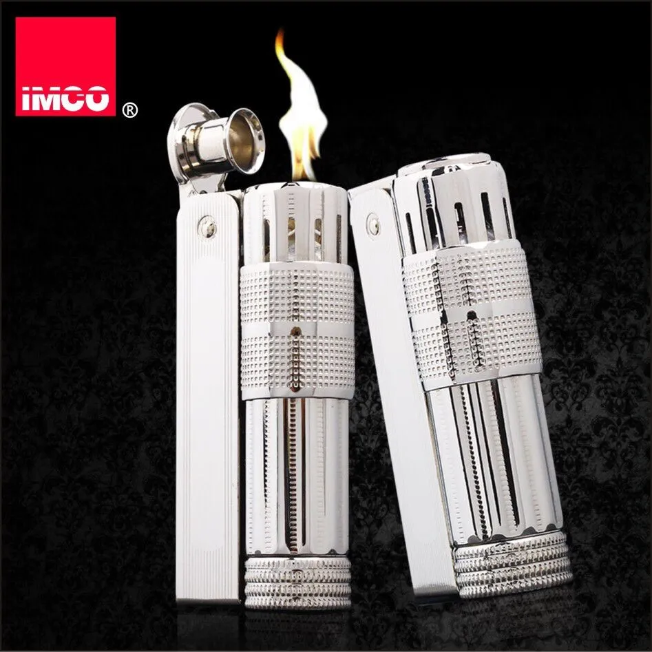 

Original IMCO Lighter Old Gasoline Lighter Genuine Stainless Steel Cigarette Lighter Cigar Fire Briquet Tobacco Petrol Lighters