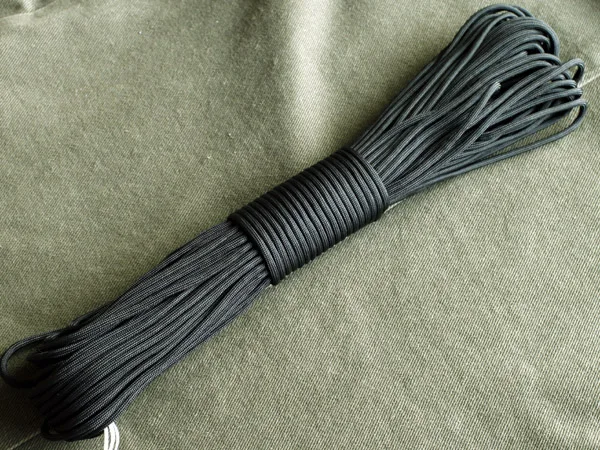BLACK YOUGLE нейлоновая 9 жильная нить 100 футов(31 м) Mil Spec type III Survival 550 Паракорд парашютный шнур наборы для выживания - Цвет: BLACK