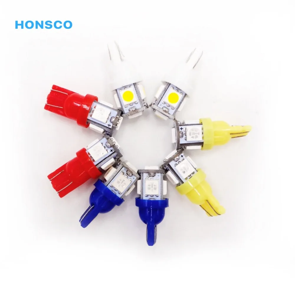 10 шт. T10 W5W 5-SMD 5050 DC 24V Авто T 10 светодиодный фонарь для парковки лампочка для номерного знака пластины огни купол сторона отметить лампочку для грузовика