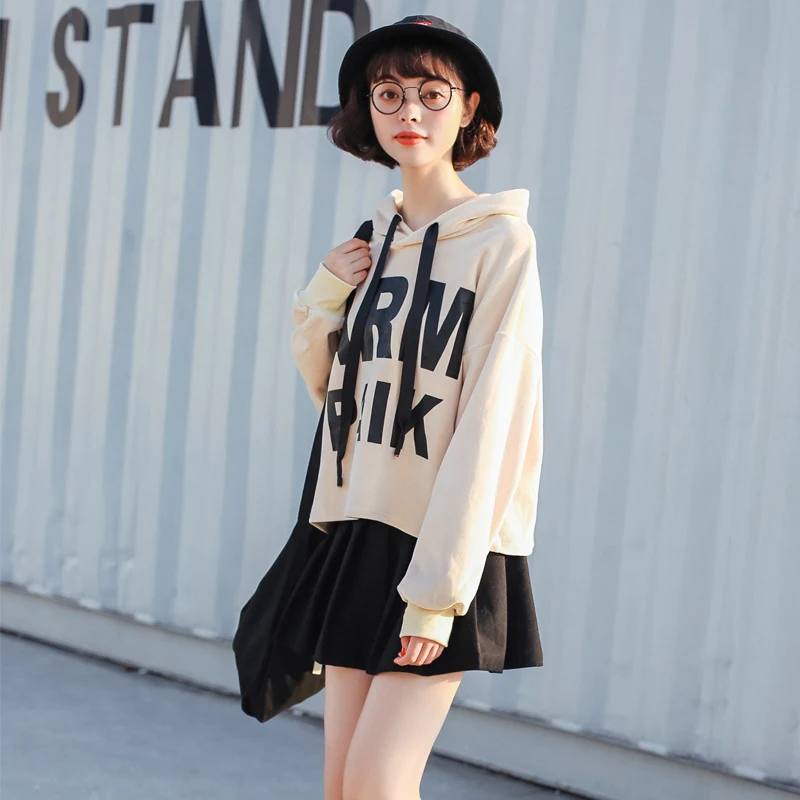 Женские толстовки Harajuku толстый Ulzzang золотой бархат с капюшоном Топ Женский