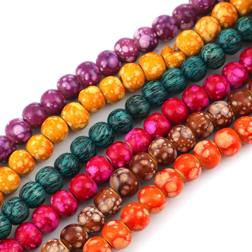 DoreenBeads модные деревянные разделительные бусины круглые Амулеты с оранжево