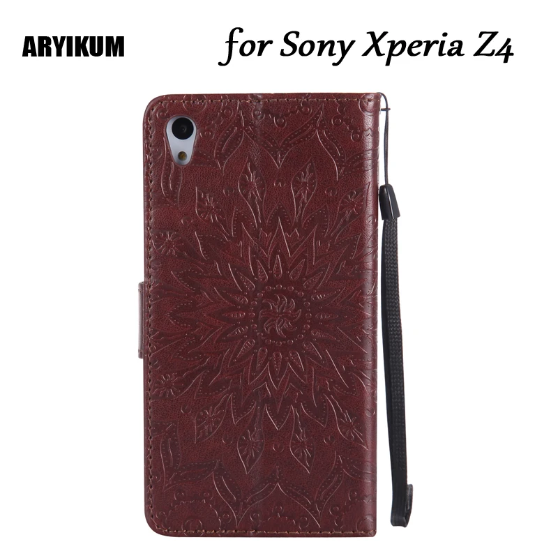 Кожаный чехол бумажник с магнитной застежкой для Sony Xperia Z4 Z3 + Plus E6553 E6533 двойной
