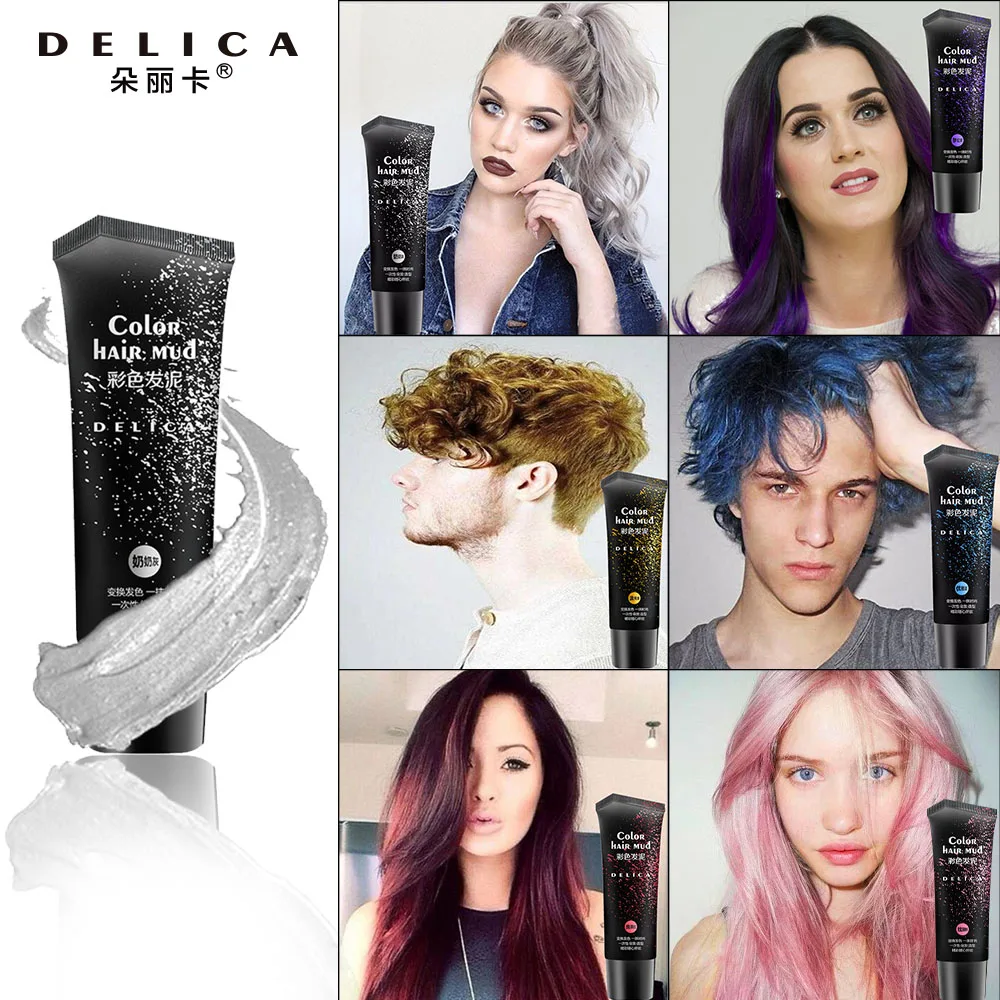 2 шт. одноразовая Помада для волос 6 цветов|hair coloring styles|hair colorhair color fashion |