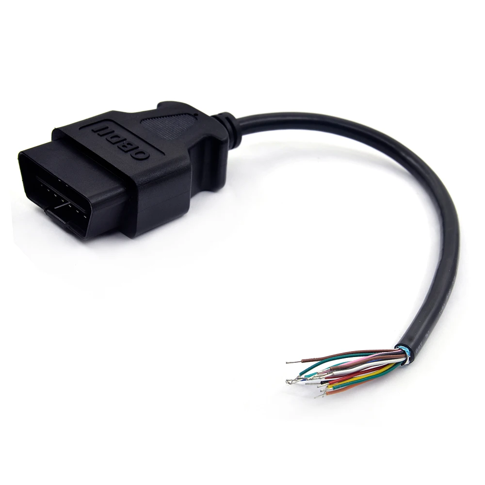 Для ELM327 Женский Кабель OBD2 16 Pin штекер разъем удлинитель адаптер OBD кабель OBDII EOBD ODB2 16 Pin OBD 2 адаптер открытие