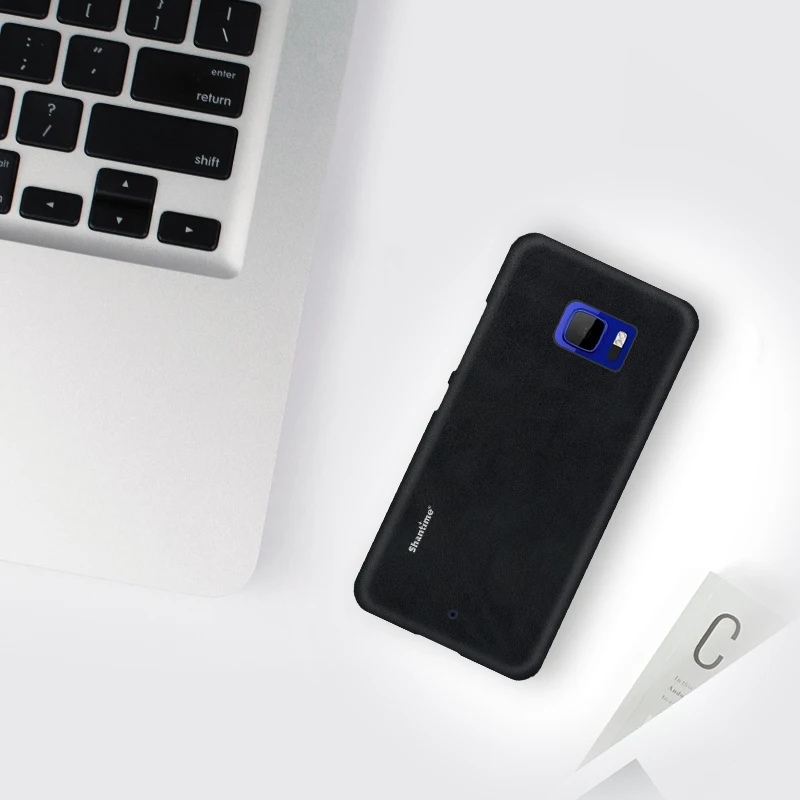 Black Роскошный Винтажный чехол из искусственной кожи для htc U Ultra Phone, чехол для htc U Ultra, чехол в деловом стиле - Цвет: Black
