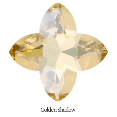 Golden Shadow K9 стразы, стеклянный камень, лист удачи, клеевые Стразы, хрустальные стразы, заостренные сзади, сборка, стразы швейный декор для еврей - Цвет: Golden Shadow