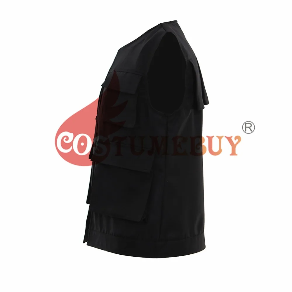 Costumebuy Han Solo косплей для взрослых Мужской жилет куртка костюм черный топ унисекс