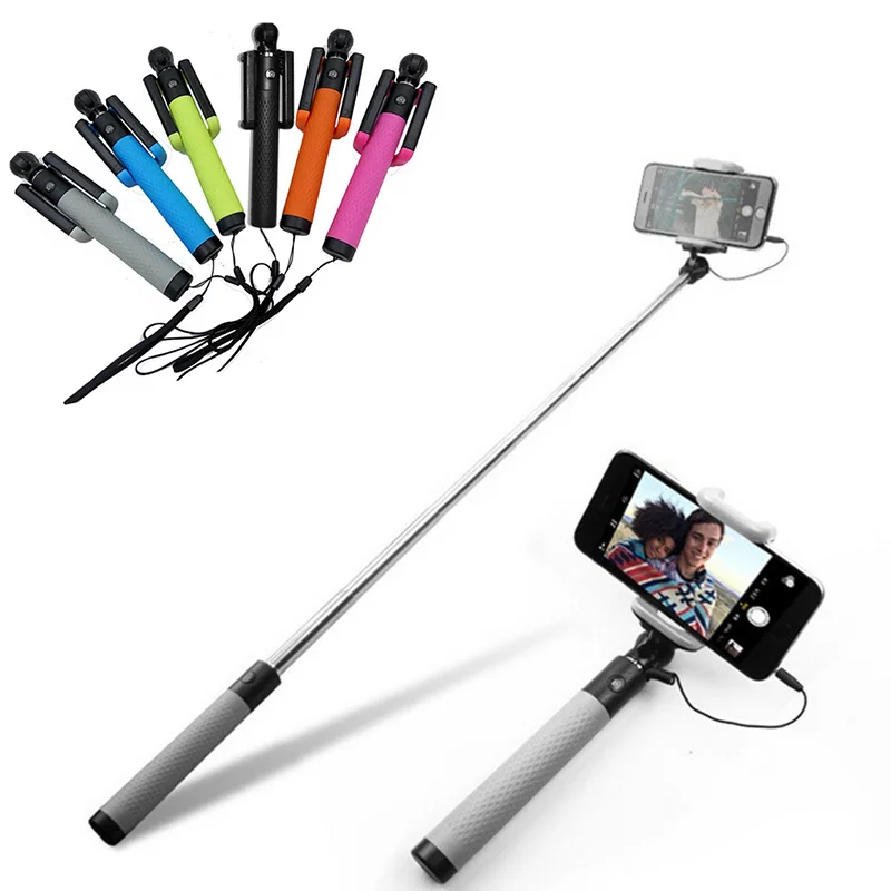 Универсальный проводной раздвижной монопод ручной мини штатив для селфи