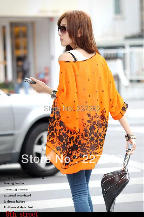 2015 new best summer women chiffon dresses fashion Bohemia print chffion wide size very cheap with good quality blouse |