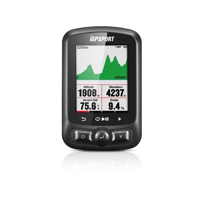 Цветной экран циклический компьютер gps iGS618 i gps порт gps трекер на велосипед навигация Спидометр IPX7 3000 часов хранения данных - Цвет: IGS618