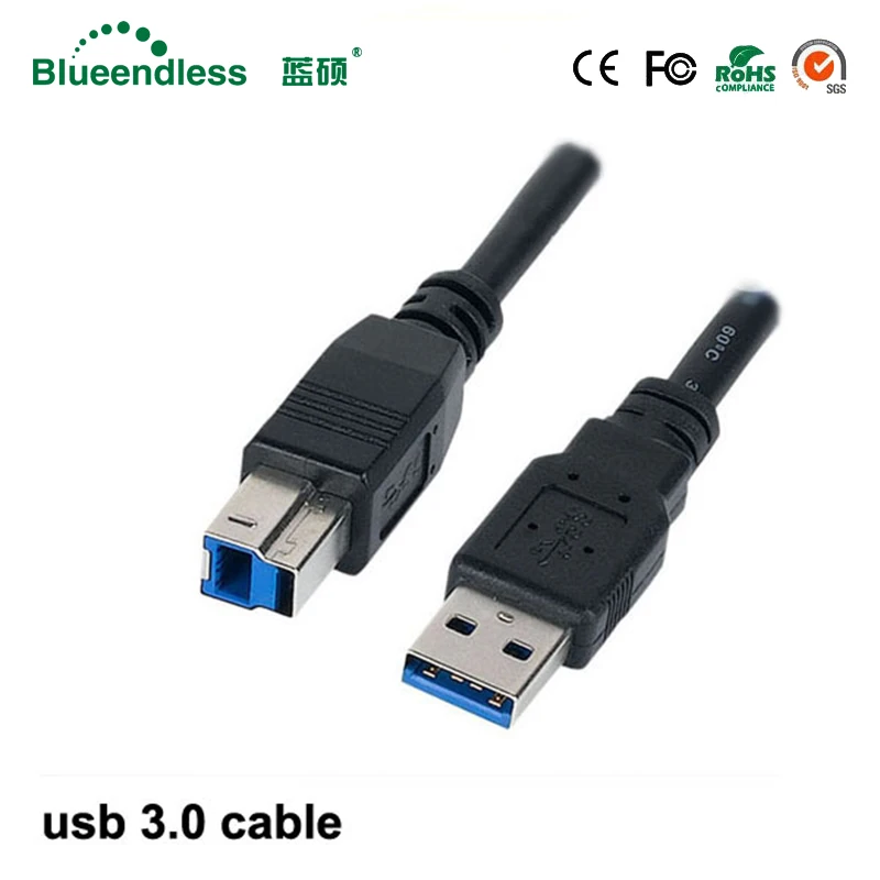 1 м usb 3 0 кабель до 5 Гбит/с линия передачи Универсальный загрузки B Удлинительный