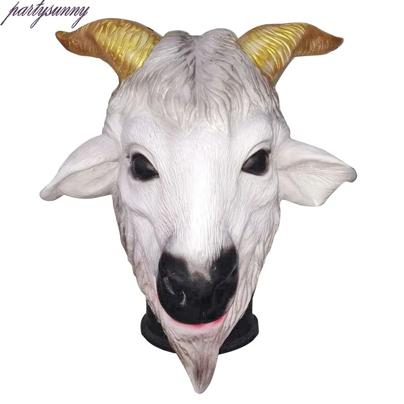 PF 1 шт. голова животного маска Единорог Лев различные латекс Маски Косплэй партия