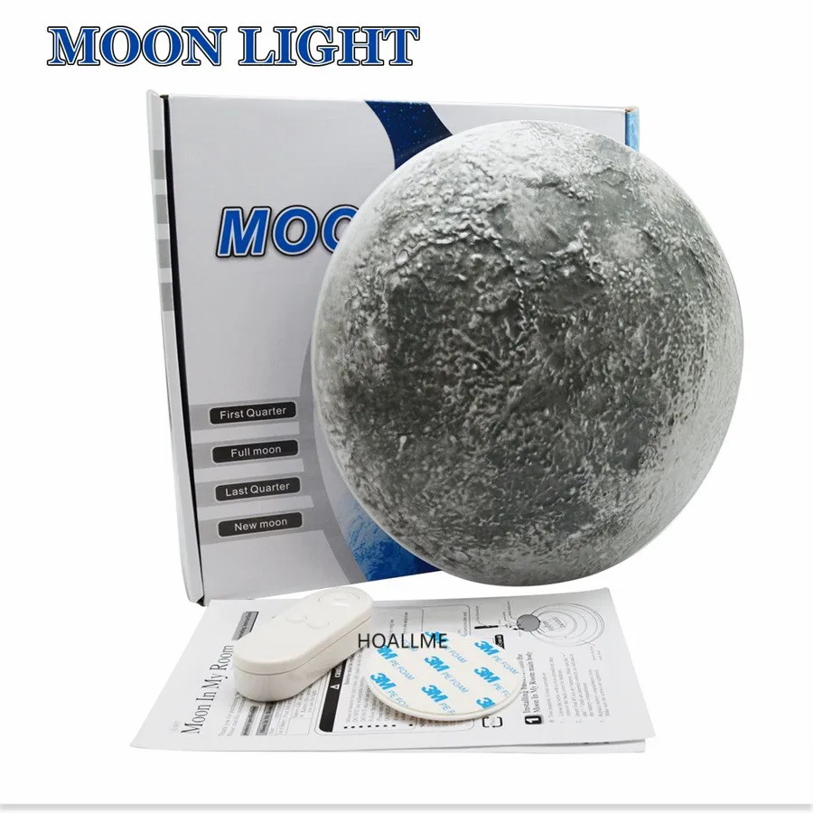 Светодиодный настенный ночник в виде Луны с дистанционным управлением