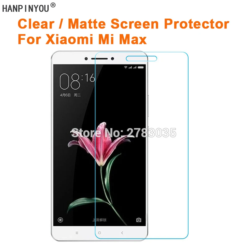 

Для Xiaomi Mi Max Mimax Mmax 6,44 "прозрачная глянцевая/Антибликовая матовая защитная пленка для экрана Защитная пленка (не закаленное стекло)