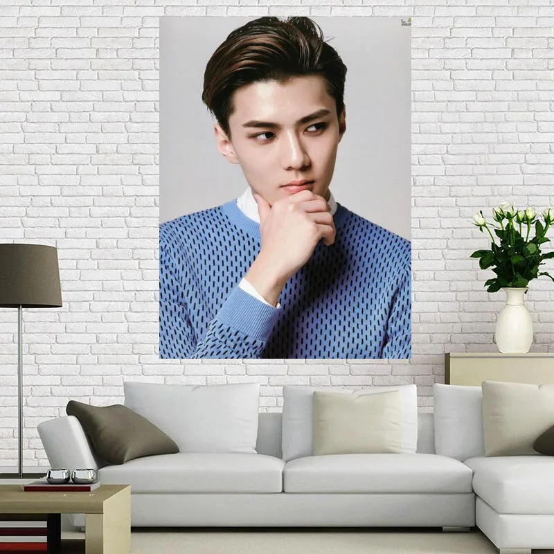 Постер exo Oh SeHun 60x90 см отделочная ткань для дома тканевый настенный постер на заказ