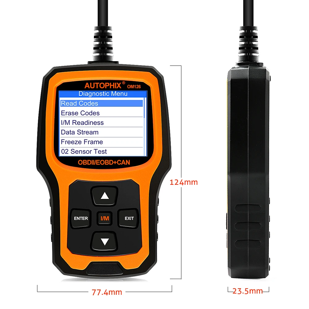 Autophix Om126 полный OBD2 сканер OBD 2 диагностический инструмент ремонт Автомобильный сканер анализатор двигателя для диагностики автомобиля