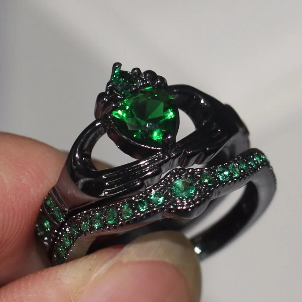 Модные ювелирные изделия choucong 10 карат Черное золото перламутровая огранка 5A