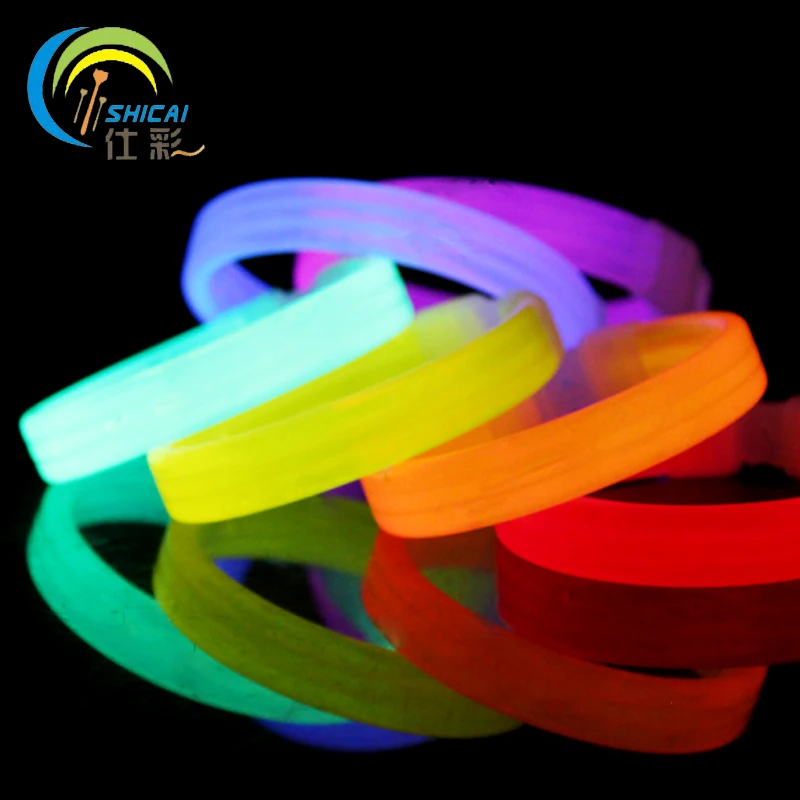 1 шт./бесплатная доставка цветной светодиодный браслет флуоресцентный реквизит