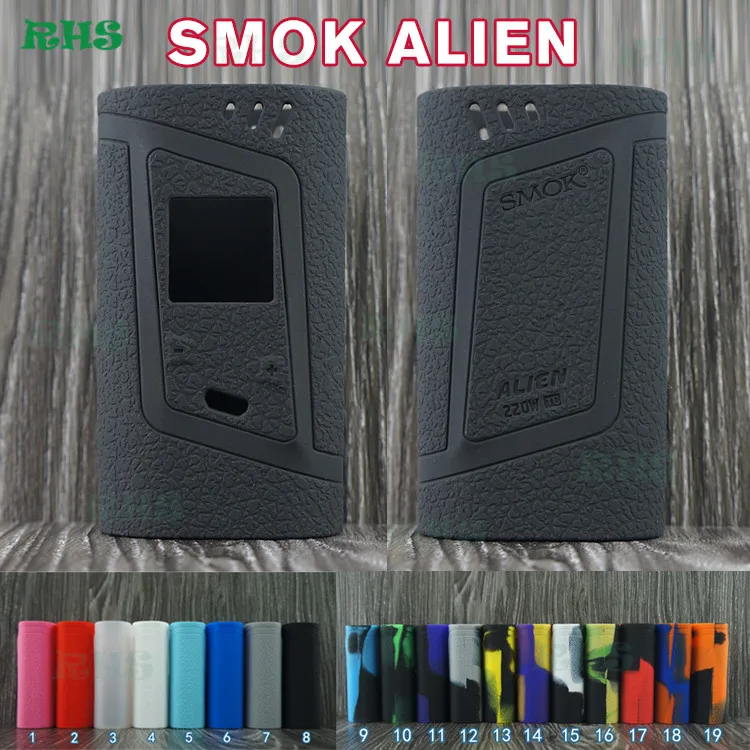 США самая популярная модель Smok Alien Box дизайнерская SMOK 220w мод силиконовый чехол