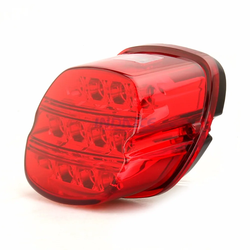 Мотоциклетные Красные линзы светодиодные тормозные задние фонари для harley FLHRC