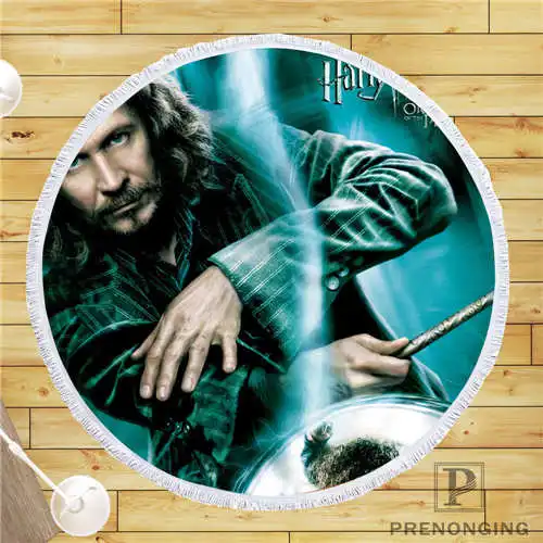 Round beach blanket Пользовательские DIY из микрофибры по индивидуальному заказу ткань harry_potter круглый пляжный коврик полотенце напечатано по требованию 150 см#19-01-28-67 - Цвет: Round beach blanket