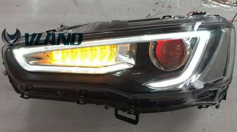 VLAND Factory для Lancer EVO EX 2008 2010 2012 светодиодный фонарь с поворотником+ plug and play+ DRL