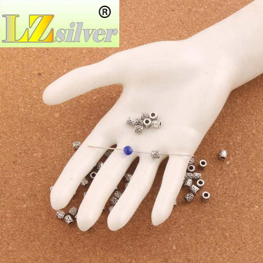 

Filigree Bail Style Tube Beads 4.9x4.7mm 500PCS zinc alloy Metal Spacers Jewelry Findings L590
