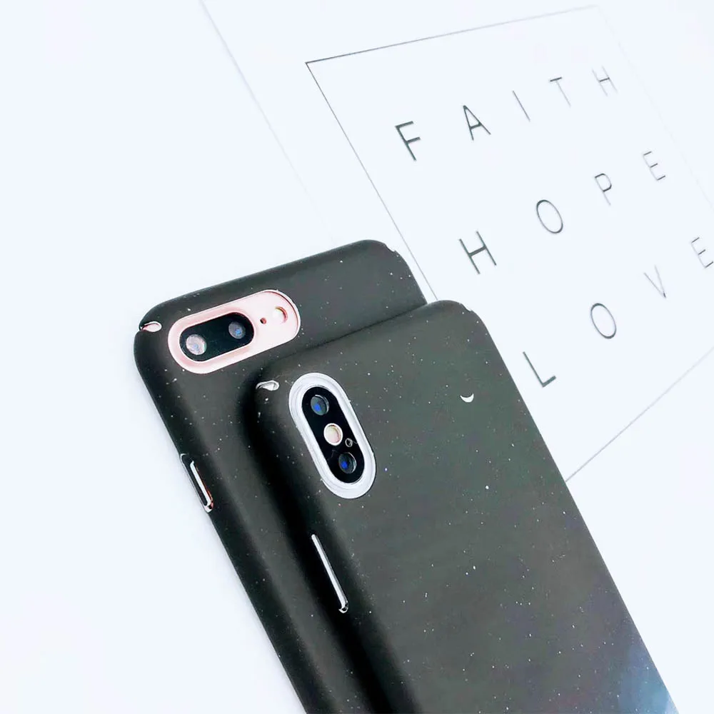 Phone Case For iPhone X 8 7 6 6s Plus Lovely Cartoon Starry Sky Moon Ultra Thin Hard PC Back Cover Cases XS XR Max |