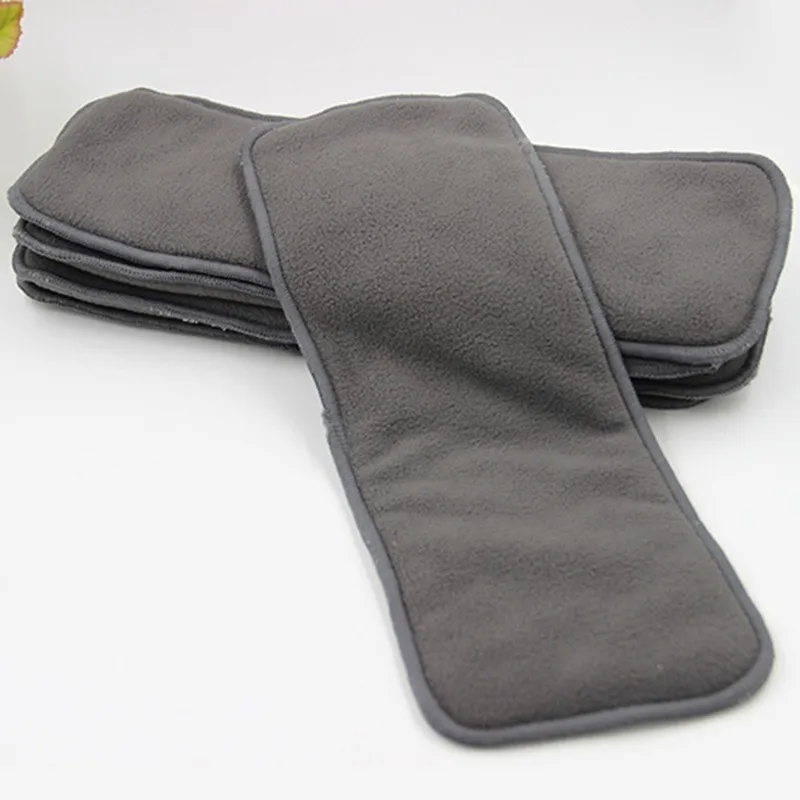 Bamboo Charcoal Inserts Cloth diaper For Baby Diaper washable Reusable baby diapers 60pcs Free Shipping Big Discount