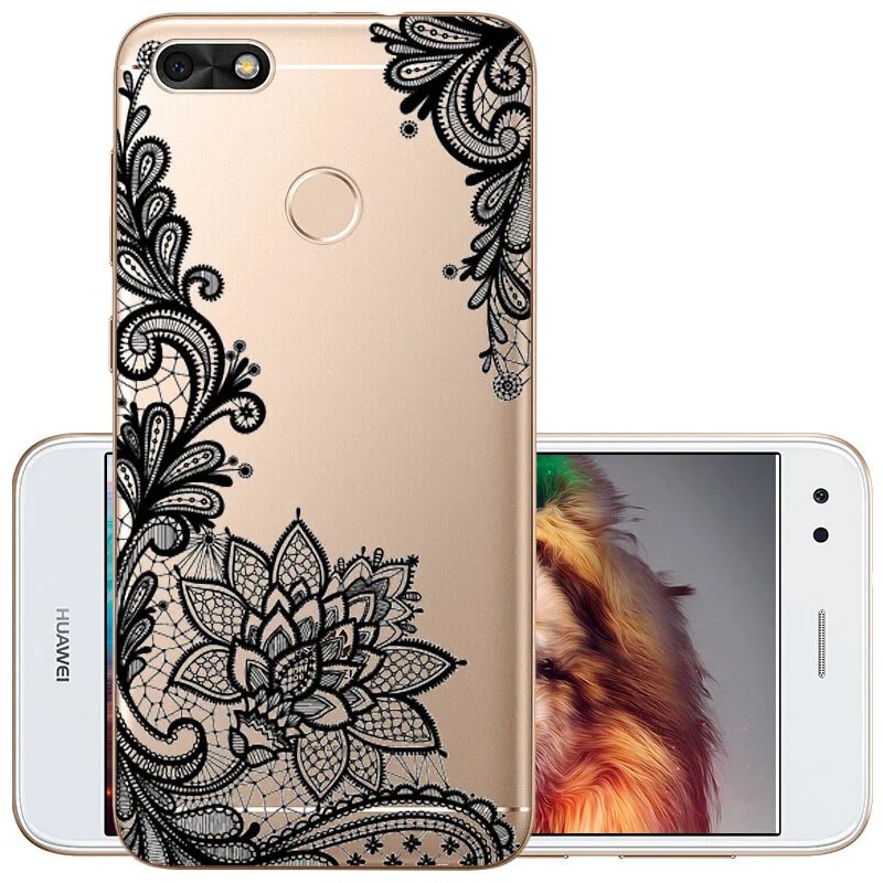 Чехол для Huawei P9 Lite Mini прозрачная рамка мягкий силиконовый чехол из ТПУ с рисунком