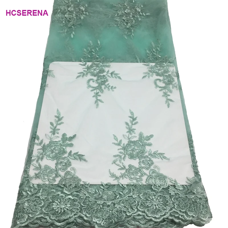 Promotion ! 5 yards/lot green african net lace fabric nigerian 2019 high quality for wedding dress | Дом и сад