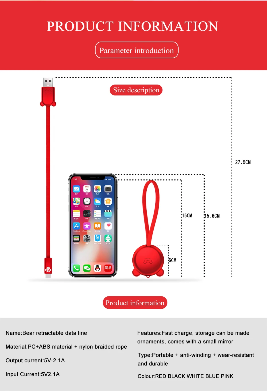 Oatsbasf Usb кабель для IPhone X XS XR 8 7 6s plus 5 5S Se IPad Air 2 4 зарядный кабель зарядное устройство для мобильного телефона с зеркалом